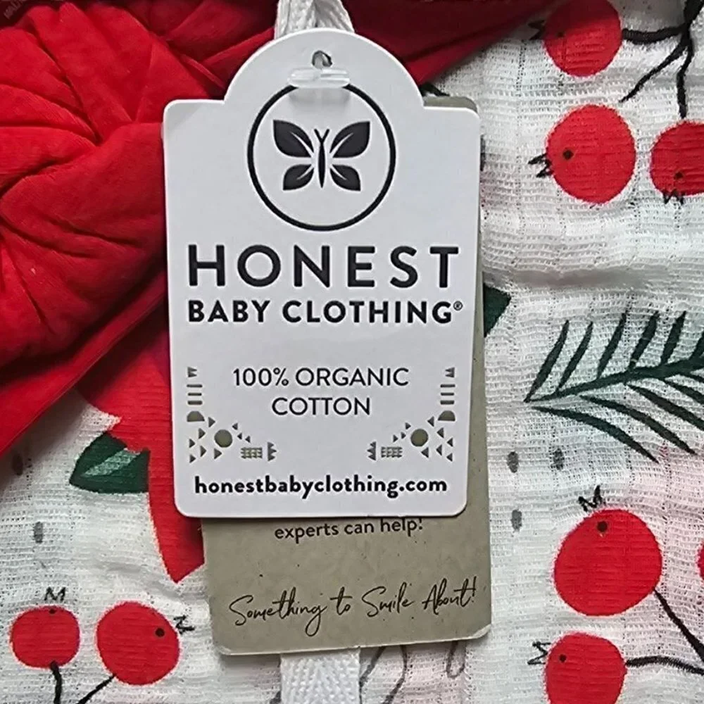 Honest Baby Organic Swaddle Blanket + Headband Gift Set - 2 Piece Set